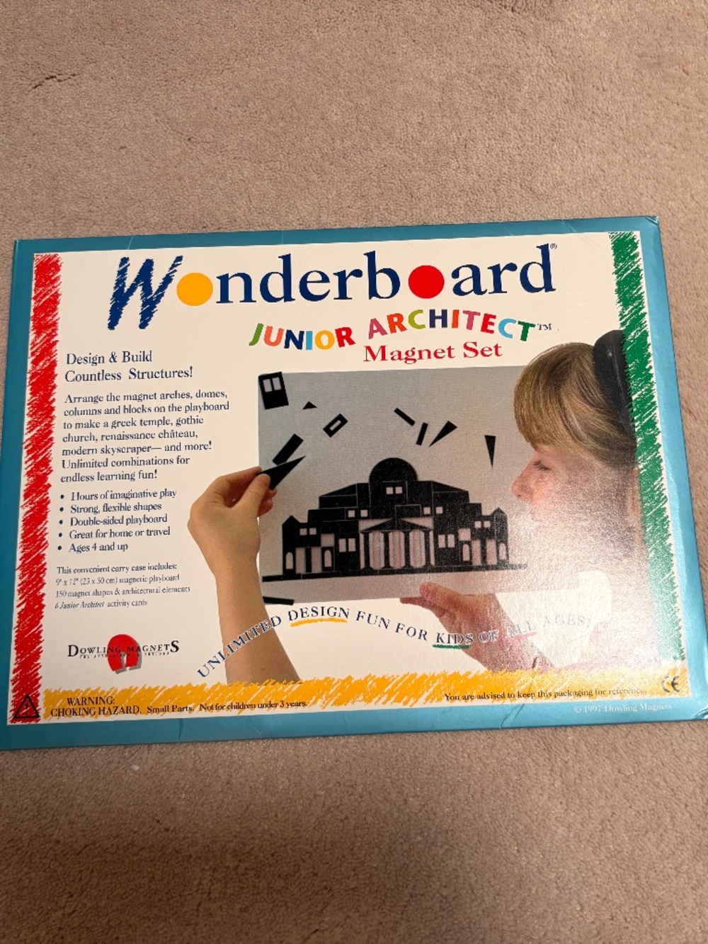 VIntage Wonderboard Junior Architect Magnet Set